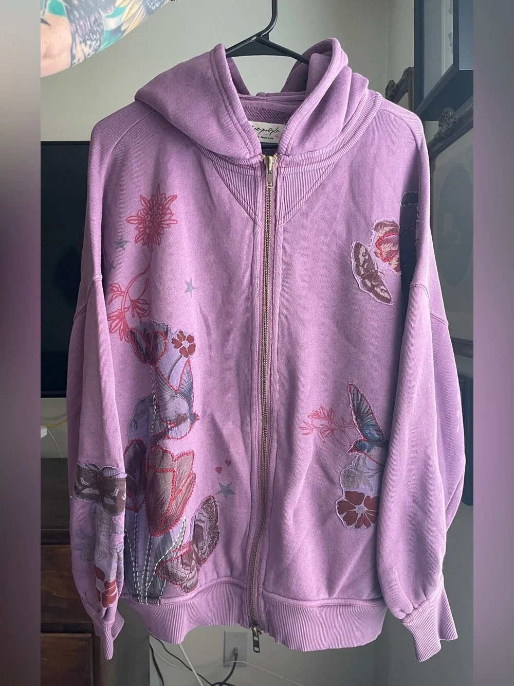 NWT- Free People Grandma's Garden Hoodie - Picture 3 of 3